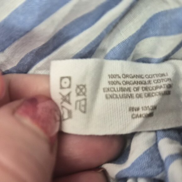 Skin 100% Organic Cotton Striped Shorts Size 2 Resortwear Quiet Luxury Clean Gir - Picture 6 of 8